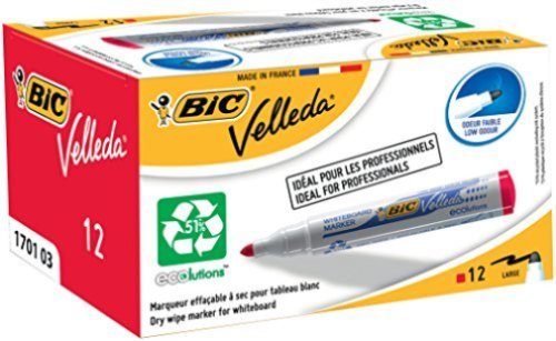 Rotulador Velleda 1701 Eco Rojo | Velleda | Pack 12 Unidades