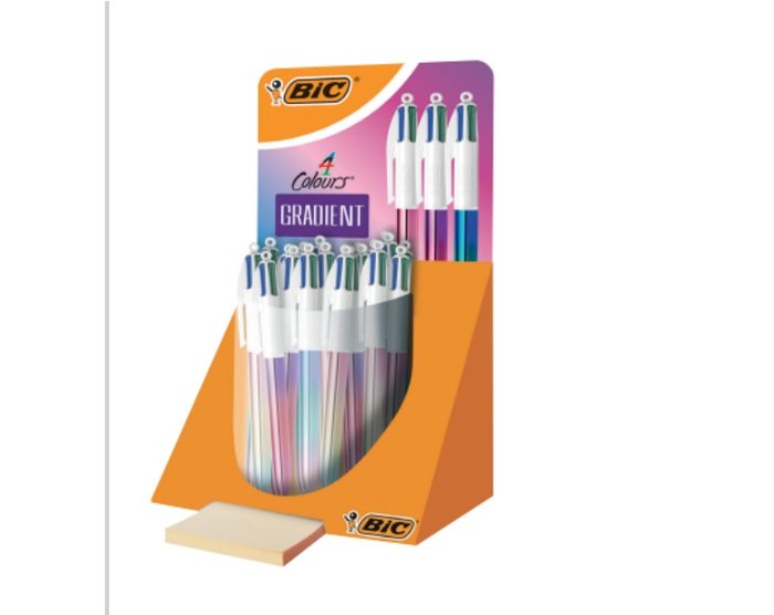 Exp 30 Bolígrafos 4 Colores Gradient Punta 1mm BIC Imagen principal del producto