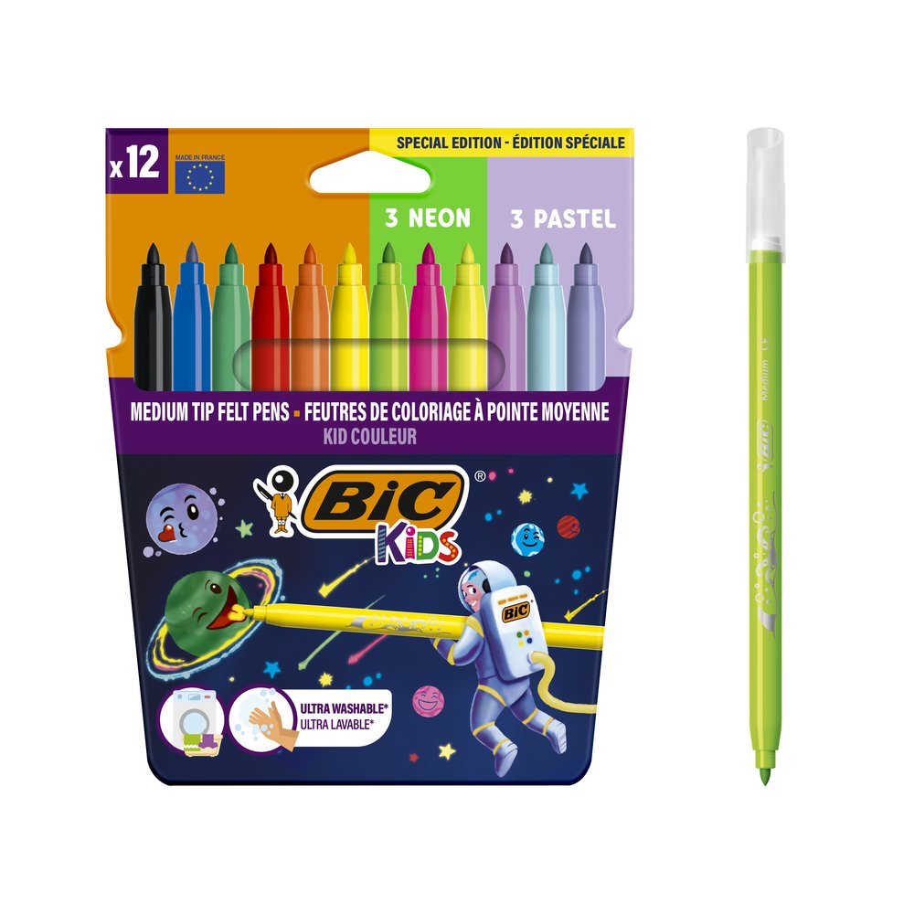 Rotulador Bic Kids Couleur Cosmos 12 Colores Surtidos Imagen principal del producto