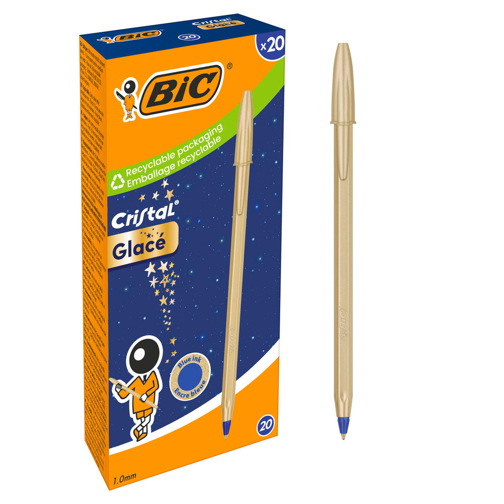 Boligrafo Bic Cristal Glace Oro Marca PENDIENTE