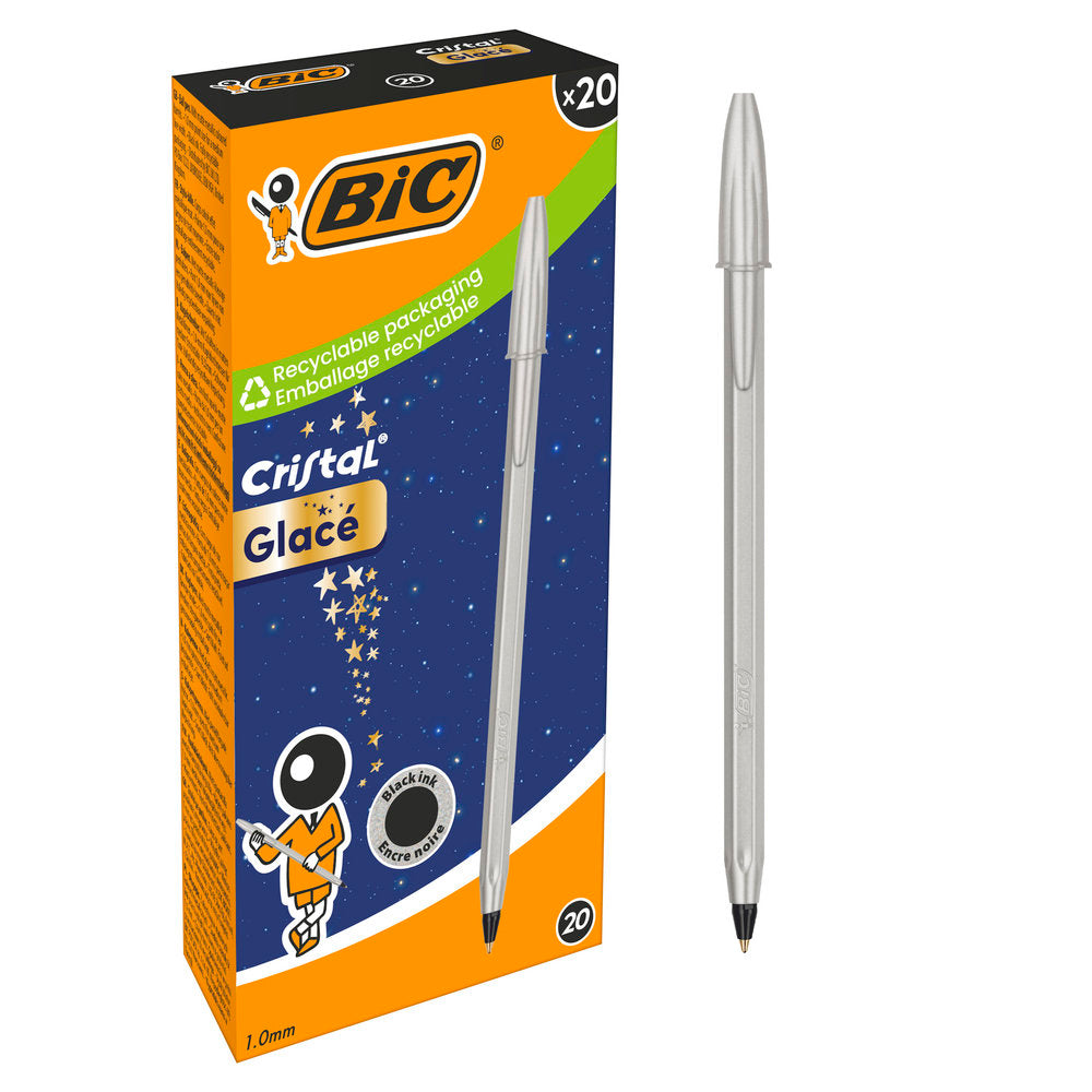 Boligrafo Bic Cristal Glace Plata Marca PENDIENTE Imagen principal del producto
