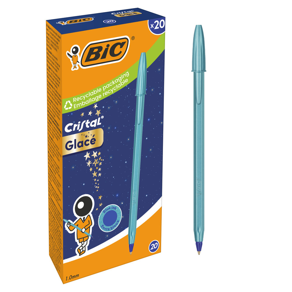 Boligrafo Bic Cristal Glace Azul Marca BIC Pack 1