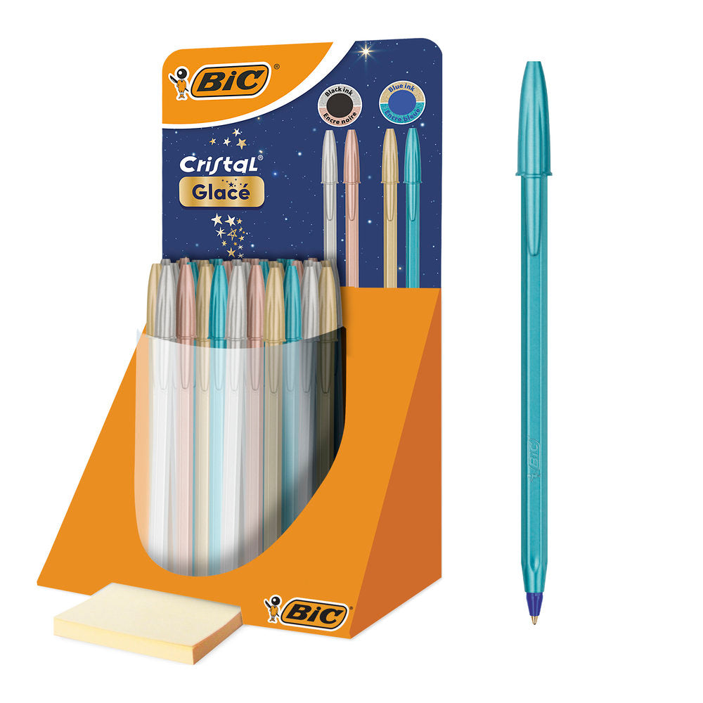 Expositor 40 Bolígrafos Bic Cristal Glace Colores Surtidos Imagen principal del producto