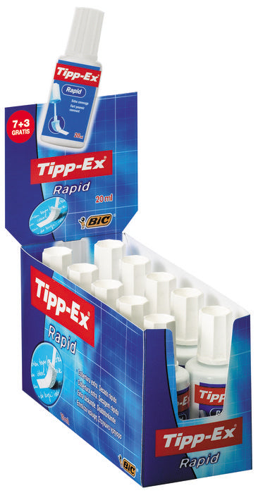 CORRECTOR LIQUIDO TIPP-EX C/ESPONJA | 10 UNIDADES | (TIPP-EX)