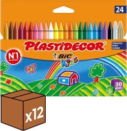 Cerazas Plastidecor BIC Pack 12 para niños y adultos Imagen principal del producto