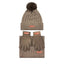 CONJUNTO CUELLO GORRO Y GUANTES MUJER CARAMELO CAMEL | CARAMELO TRAVEL FANTASY | 1 UNIDAD | 3103202502093
