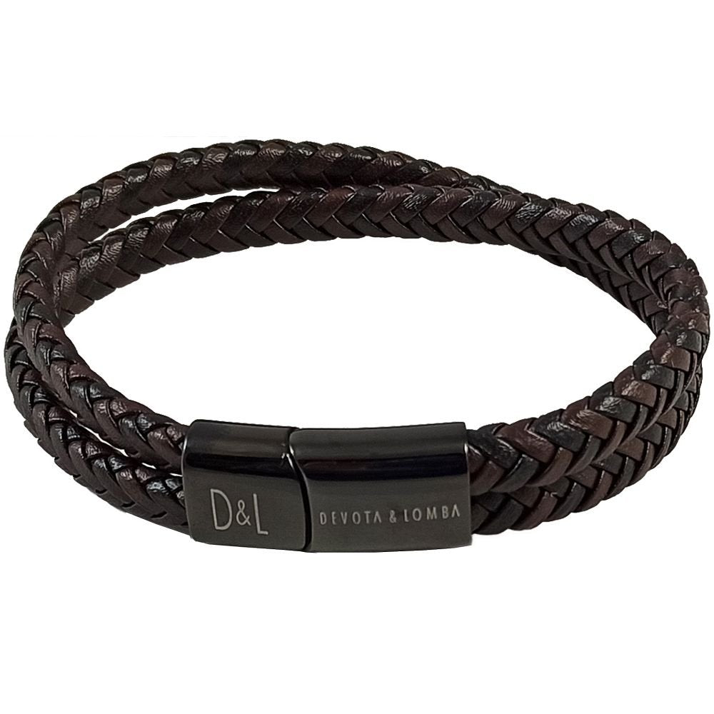 PULSERA ACERO Y PIEL DEVOTA Y LOMBA | TRAVEL FANTASY | 1 UNIDAD | 3105210000202