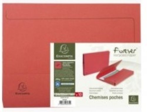 Paq/10 Subcarpetas Rojo Serie Forever Exacompta Imagen principal del producto