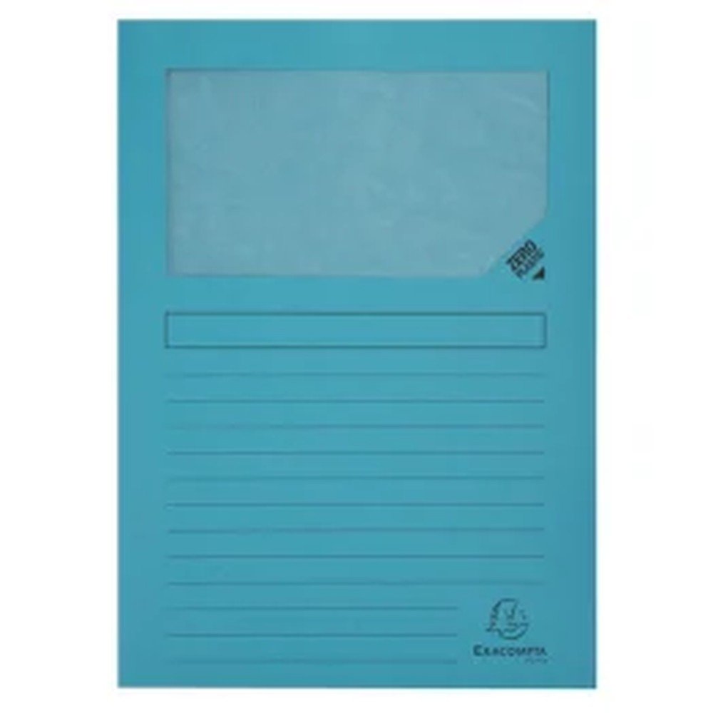 Subcarpeta Ventana Azul Exacompta Carpeta con Ventana A4 Imagen principal del producto