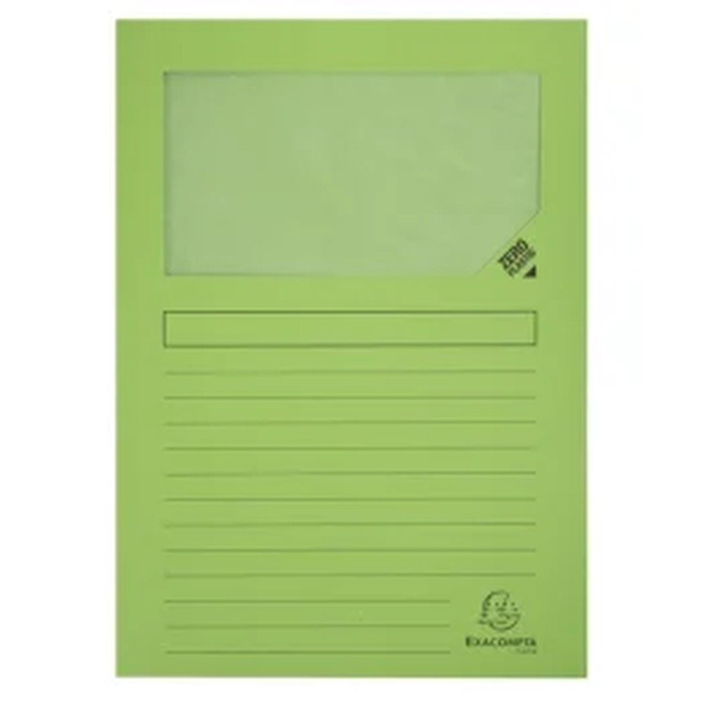 Subcarpeta ventana verde Exacompta, pack 25 unidades Imagen principal del producto