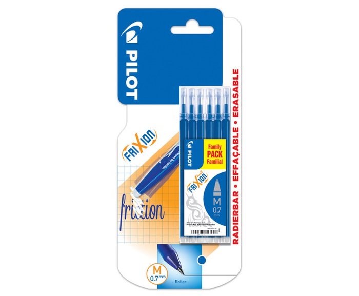 RECAMBIO BOLIGRAFO PILOT FRIXION AZUL BLISTER 6 UDS | 1 UNIDADES | (PILOT) Imagen principal del producto