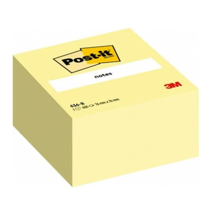 Nota Adhesiva Post-it 76x76 Amarillo Marca Post-it Pack 450H Imagen principal del producto