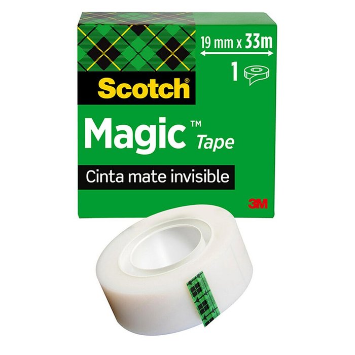 Cinta Adhesiva Invisible Scotch 19mm x 33m Imagen principal del producto