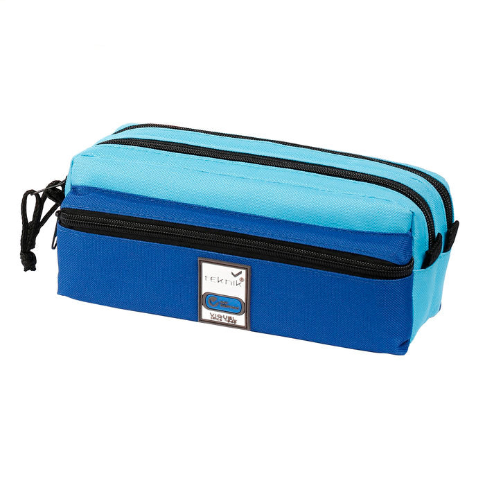 PORTATODO DOBLE RECTANGULAR BICOLOR AZUL TEKNIK | VIQUEL DISEÑO Imagen principal del producto