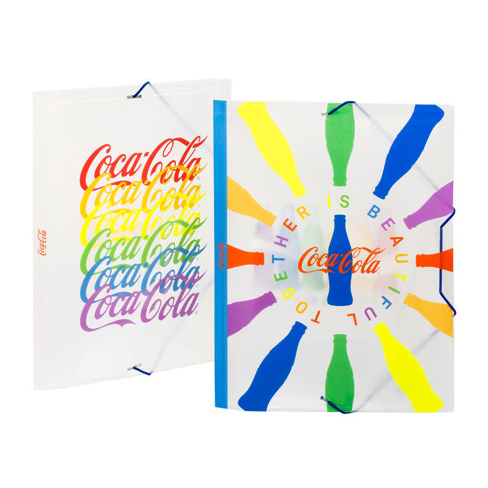 Carpeta A4 Gomas y Solapa PP Coca-Cola Surtidas VIQUEL Diseño Imagen principal del producto