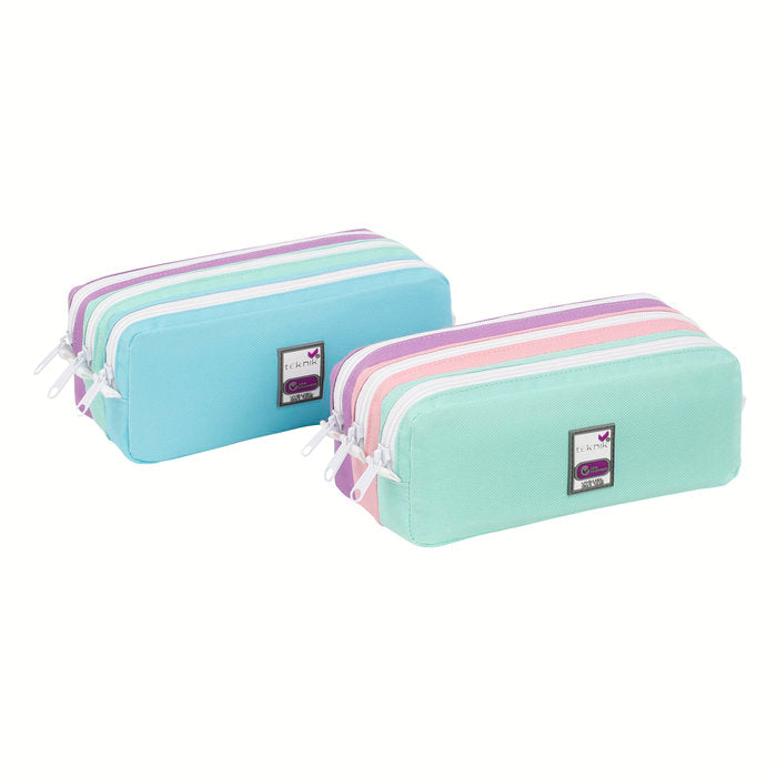 PORTATODO TRIPLE TRIZIP COLORES PASTEL SURTIDOS | VIQUEL DISEÑO