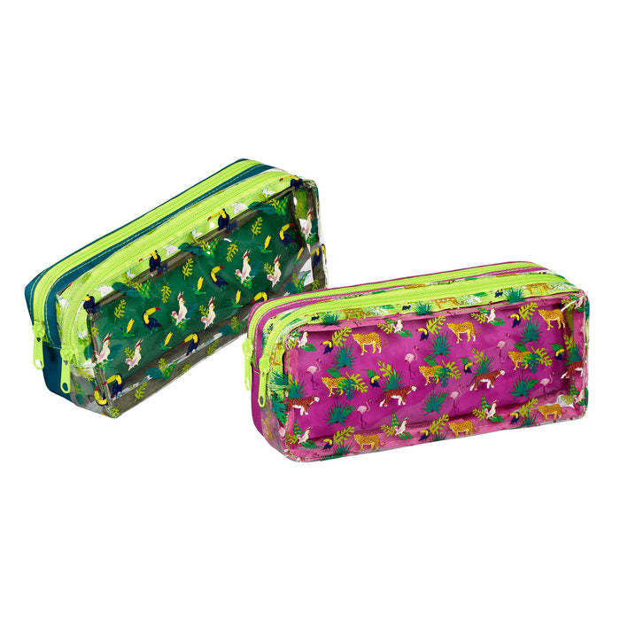 PORTATODO DOBLE JUNGLE ANIMALES RECTANGULAR SURTIDOS | VIQUEL DISEÑO