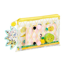 PORTATODO RECTANGULAR PLANO TRANSPARENTE PIÑA + ACCESORIOS | VIQUEL DISEÑO