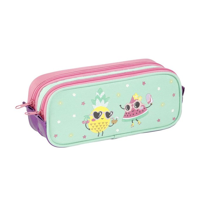 PORTATODO DOBLE FRUIT PARTY 22X9X7CM POLIESTER+ PVC | VIQUEL DISEÑO Imagen principal del producto
