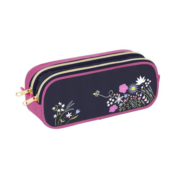 PORTATODO DOBLE LICORNE FLORECILLAS 21X9X6CM POLIESTER 600D | VIQUEL DISEÑO