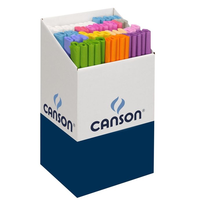 Exp 60 Rollos de Papel Crespon 50x250 Colores Pastel 30 g CANSON Imagen principal del producto