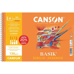 Bloc Espiral Estándar Liso 90g | Guarro & Canson | Cartón | Formato Estándar | Pack 10 Unidades