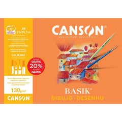 MINIPACK A4 10H BASIK LISO 130 GRS 20% HOJAS GRATIS | 20 UNIDADES | (GUARRO & CANSON)