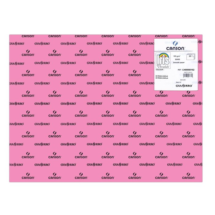 CARTULINA GUARRO 50X65 185GRS IRIS ROSA CHICLE | 25 UNIDADES | (GUARRO & CANSON) Imagen principal del producto