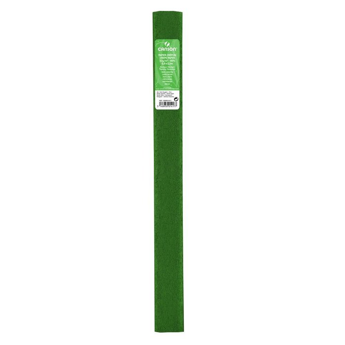 Paquete de 10 Rollo Continuo de Papel Crespón Verde Helecho Canson Guarro Imagen principal del producto