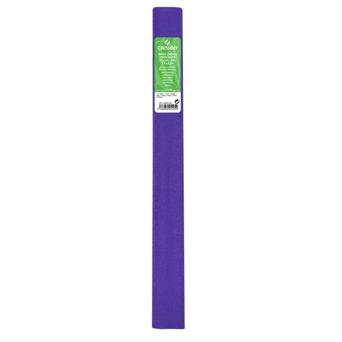 Paquete de 10 rollos de papel crepe violeta Canson Guarro 50x250cm