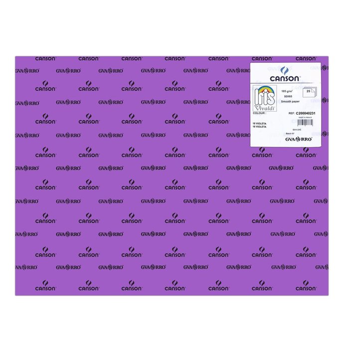 CARTULINA GUARRO 50X65 185GRS IRIS VIOLETA | 25 UNIDADES | (GUARRO & CANSON)