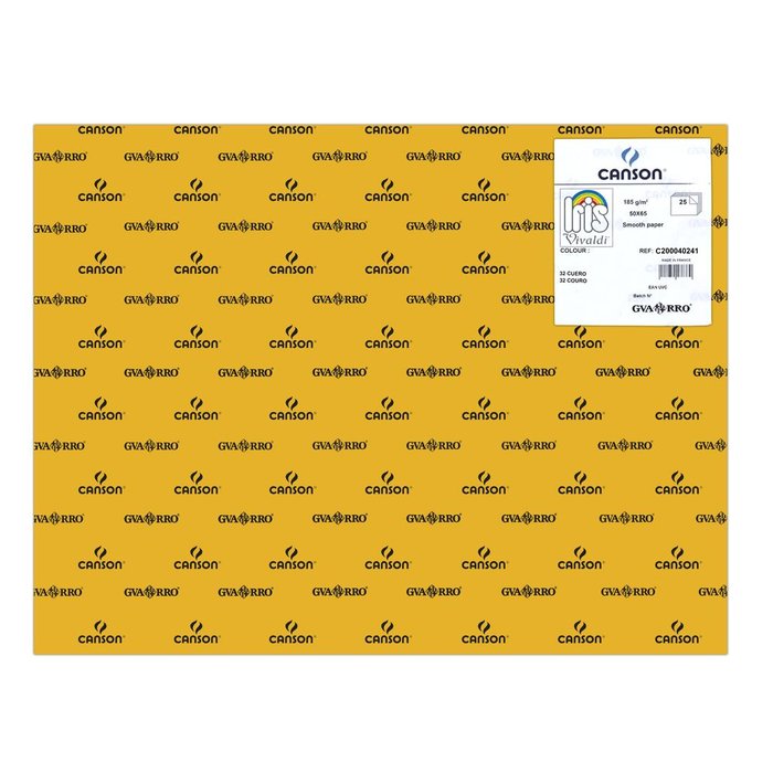 CARTULINA GUARRO 50X65 185GRS IRIS CUERO | 25 UNIDADES | (GUARRO & CANSON) Imagen principal del producto