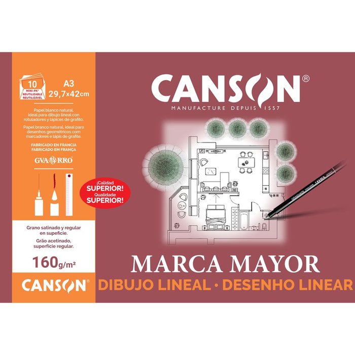 MINIPACK A3 10H LAMINAS MARCA MAYOR | 1 UNIDADES | (GUARRO & CANSON) Imagen principal del producto