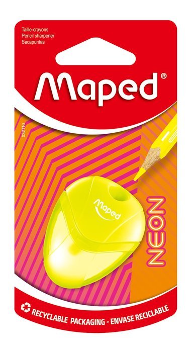 BLISTER SACAPUNTAS IGLOO 1 ORIFICIO NEON AMARILLO | 1 UNIDADES | (MAPED) Imagen principal del producto