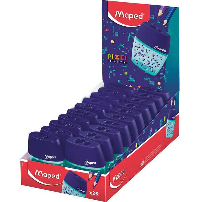 EXPOSITOR 20 AFILALAPIZ MAPED SHAKER 2 USOS PIXEL PARTY | 20 UNIDADES | (MAPED) Imagen principal del producto