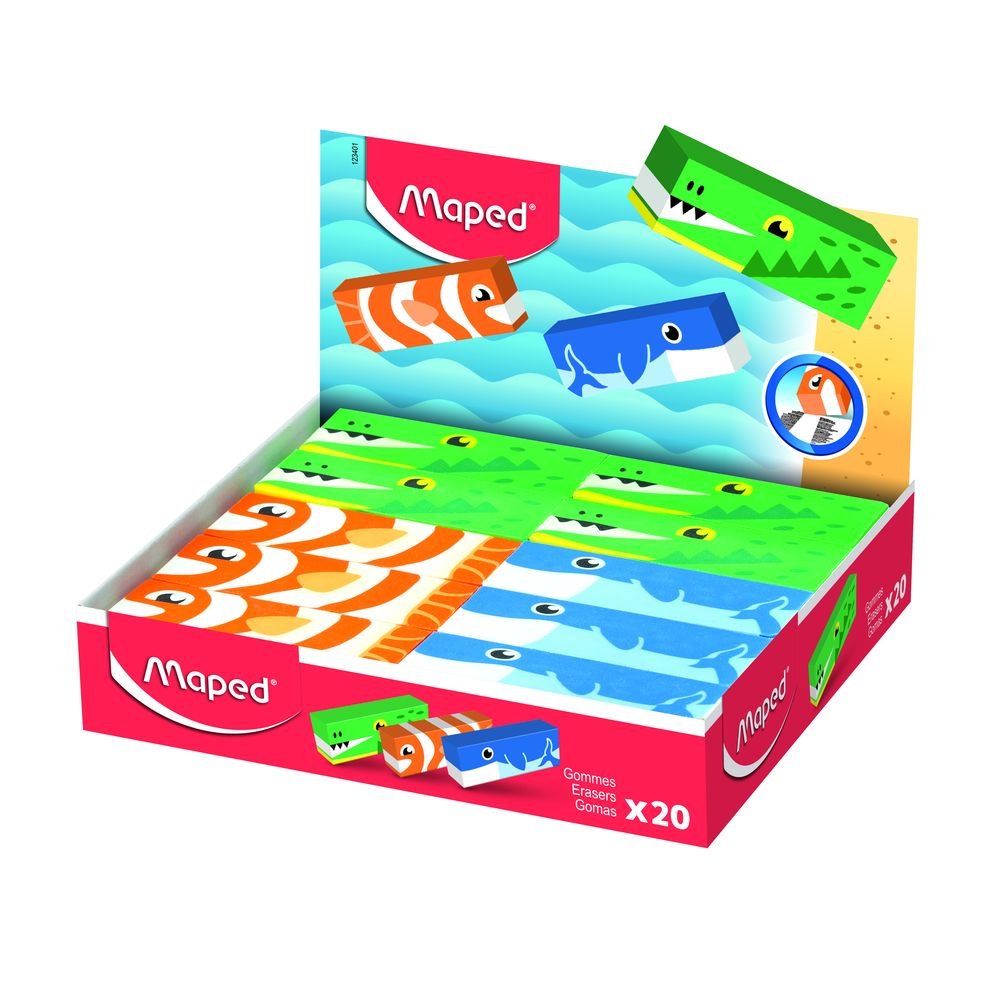 Gomas Maped Animal Pack 12 unidades