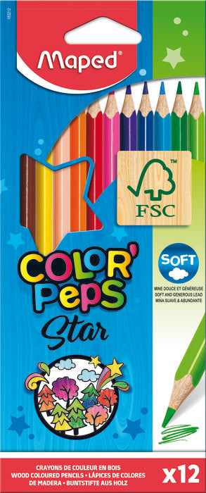 Estuche 12 Lapices de Colores Color'peps Maped Imagen principal del producto