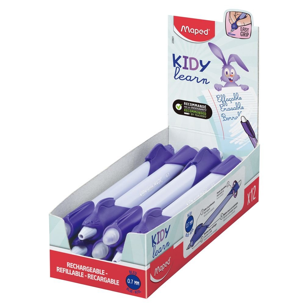 Boligrafo Maped Kidy Learn Borrable Conejo Tinta Azul Imagen principal del producto