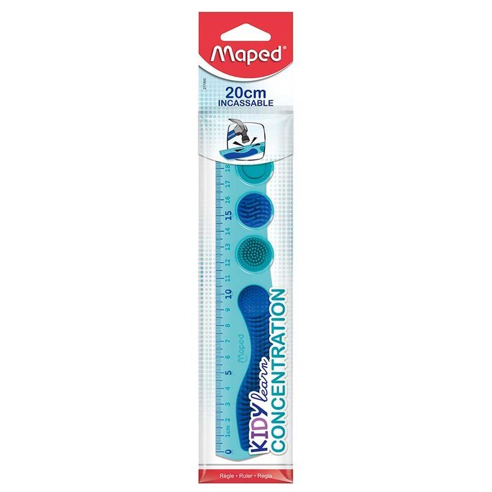 Blister regla 20cm irrompible kidy learn concentración