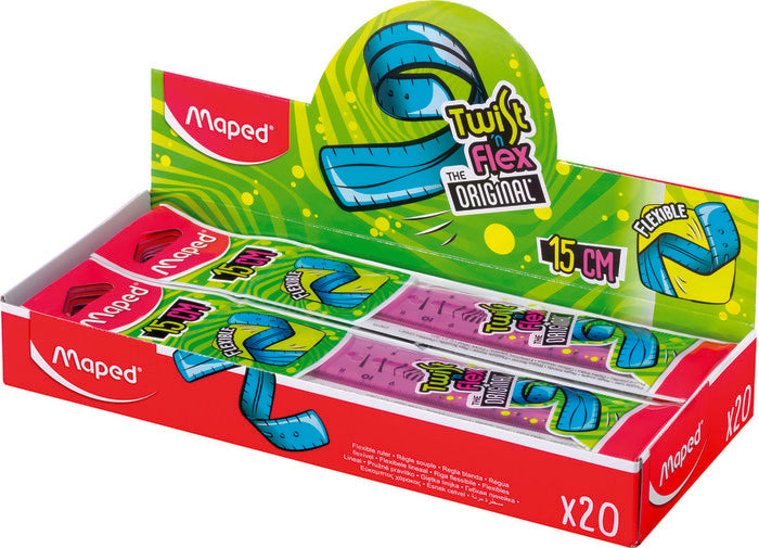 REGLA MAPED TWIST'N FLEX 15 CM FLEXIBLE | 1 UNIDADES | (MAPED) Imagen principal del producto
