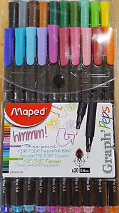 Rotulador Maped Est/20 Graph Peps 0,4Mm Surtidos | Maped | Pack 1 Unidades Imagen principal del producto