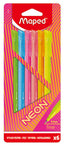 Blister 6 Rotuladores Fino Graph Peps Neon Cardboard Surtid | Maped | Pack 1 Unidades