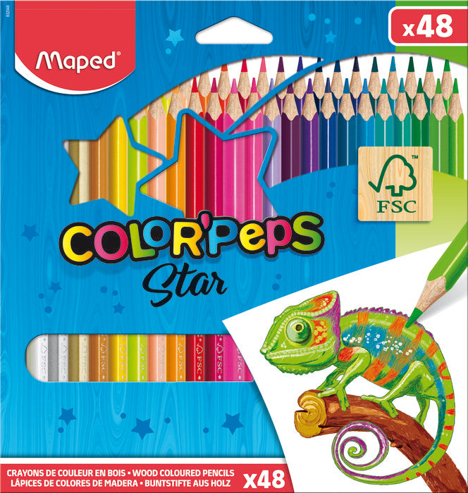Estuche 48 lapices de colores color'peps star fsc maped Imagen principal del producto