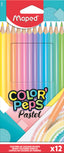 Estuche 12 lapices de colores color'peps pastel maped