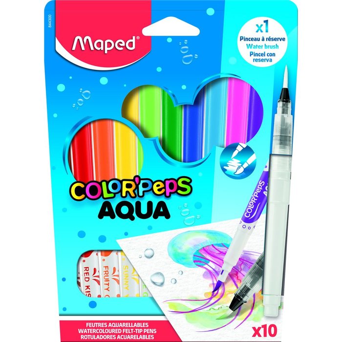 Rotulador Maped Colorpeps Acuarelable 10 Colores | Maped | Pack 1 Unidades Imagen principal del producto