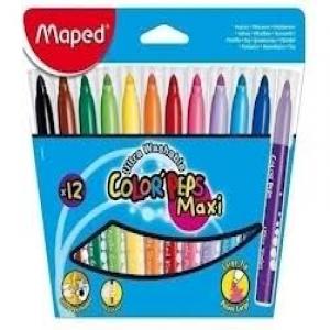 Rotulador Maped Colorpeps Jumbo 12 Colores Surtidos | Maped | Pack 1 Unidades Imagen principal del producto