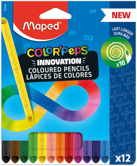Lápiz Maped Colorpeps Infinity 12 Colores Surtidos Imagen principal del producto