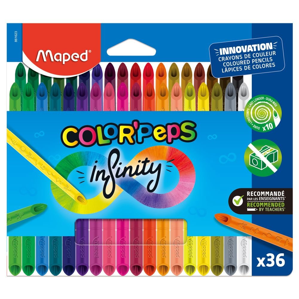 Lápiz Maped Colorpeps Infinity 36 Colores Surtidos