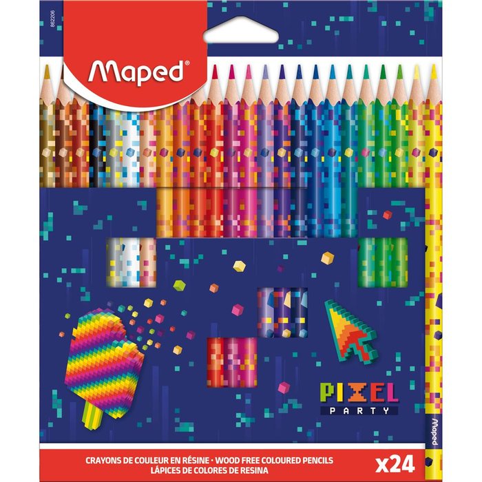 LAPIZ MAPED PIXEL PARTY 24 COLORES | 1 UNIDADES | (MAPED) Imagen principal del producto