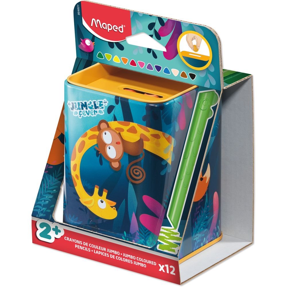 Lápiz Maped Infinity Kidy Jungle 12 Colores Surtidos Imagen principal del producto